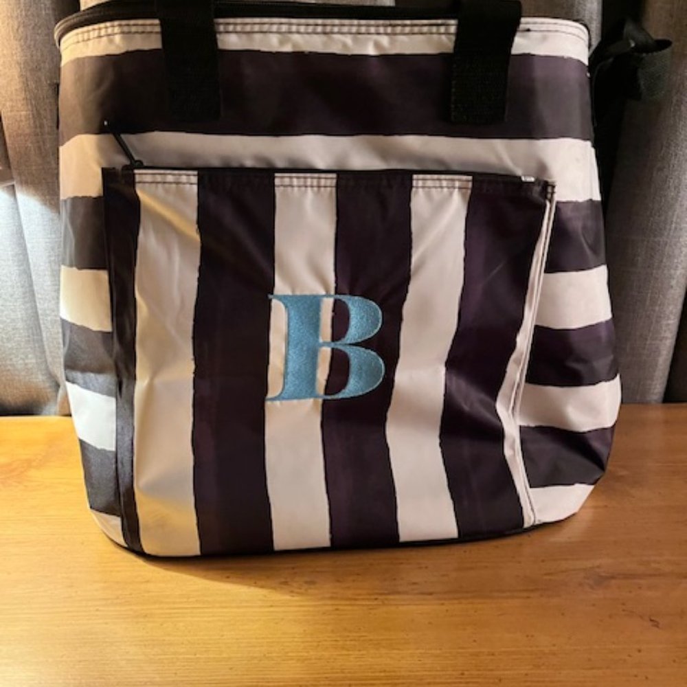 Thirty One Roundabout Cooler - Watercolor Stripe